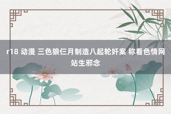 r18 动漫 三色狼仨月制造八起轮奸案 称看色情网站生邪念