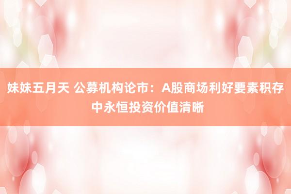 妹妹五月天 公募机构论市：A股商场利好要素积存 中永恒投资价值清晰