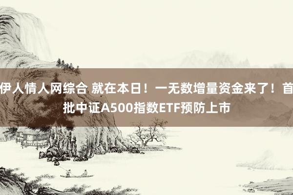 伊人情人网综合 就在本日！一无数增量资金来了！首批中证A500指数ETF预防上市