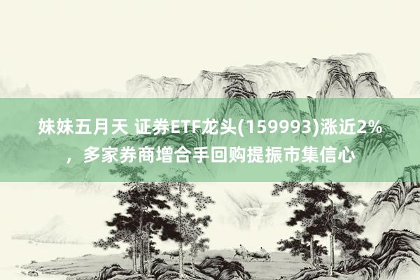 妹妹五月天 证券ETF龙头(159993)涨近2%，多家券商增合手回购提振市集信心